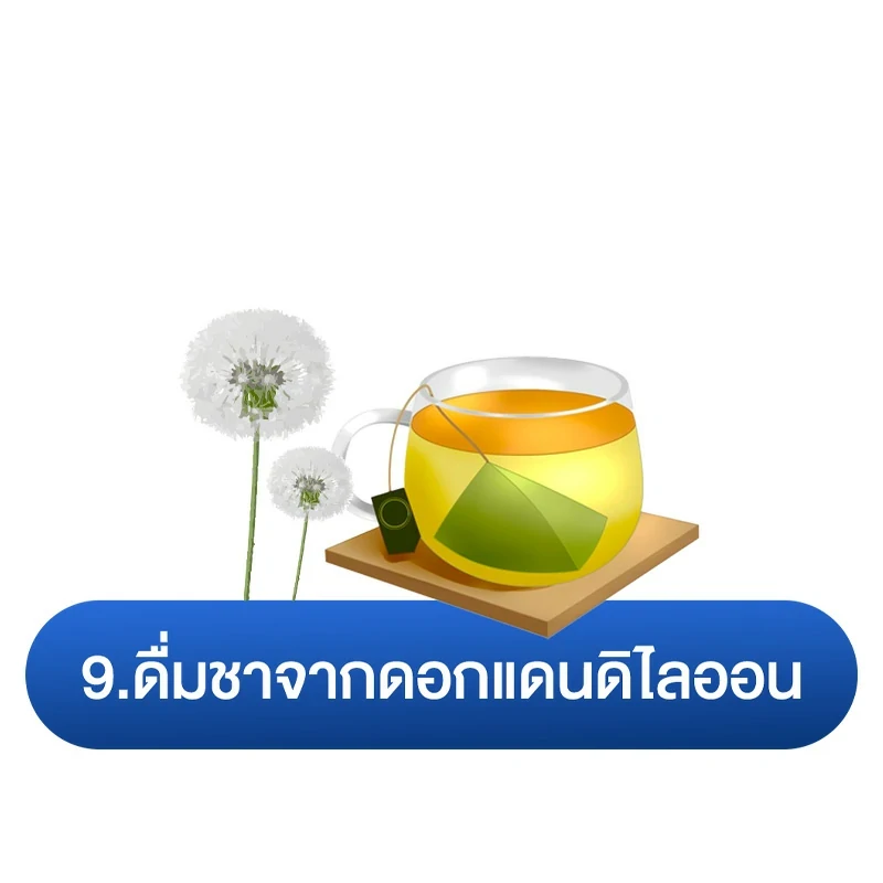 อาการปวดฉี่บ่อย เหมือนฉี่ไม่สุด วิธีแก้ที่ 9.ดื่มชาจากดอกแดนดิไลออน~1